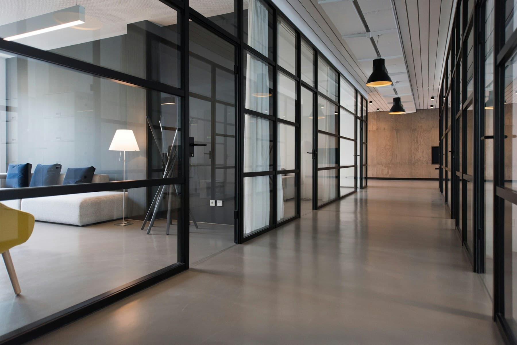 Modern office of a global technology company